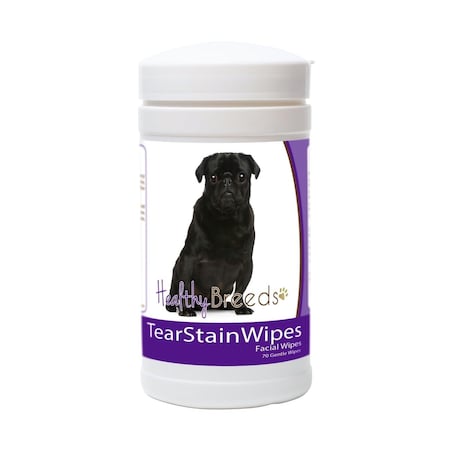 Healthy Breeds Pug Tear Stain Wipes 840235152927